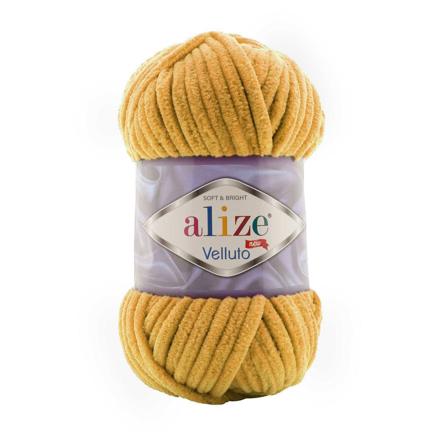 Alize Velluto 2 Saffran – grovt chenillegarn