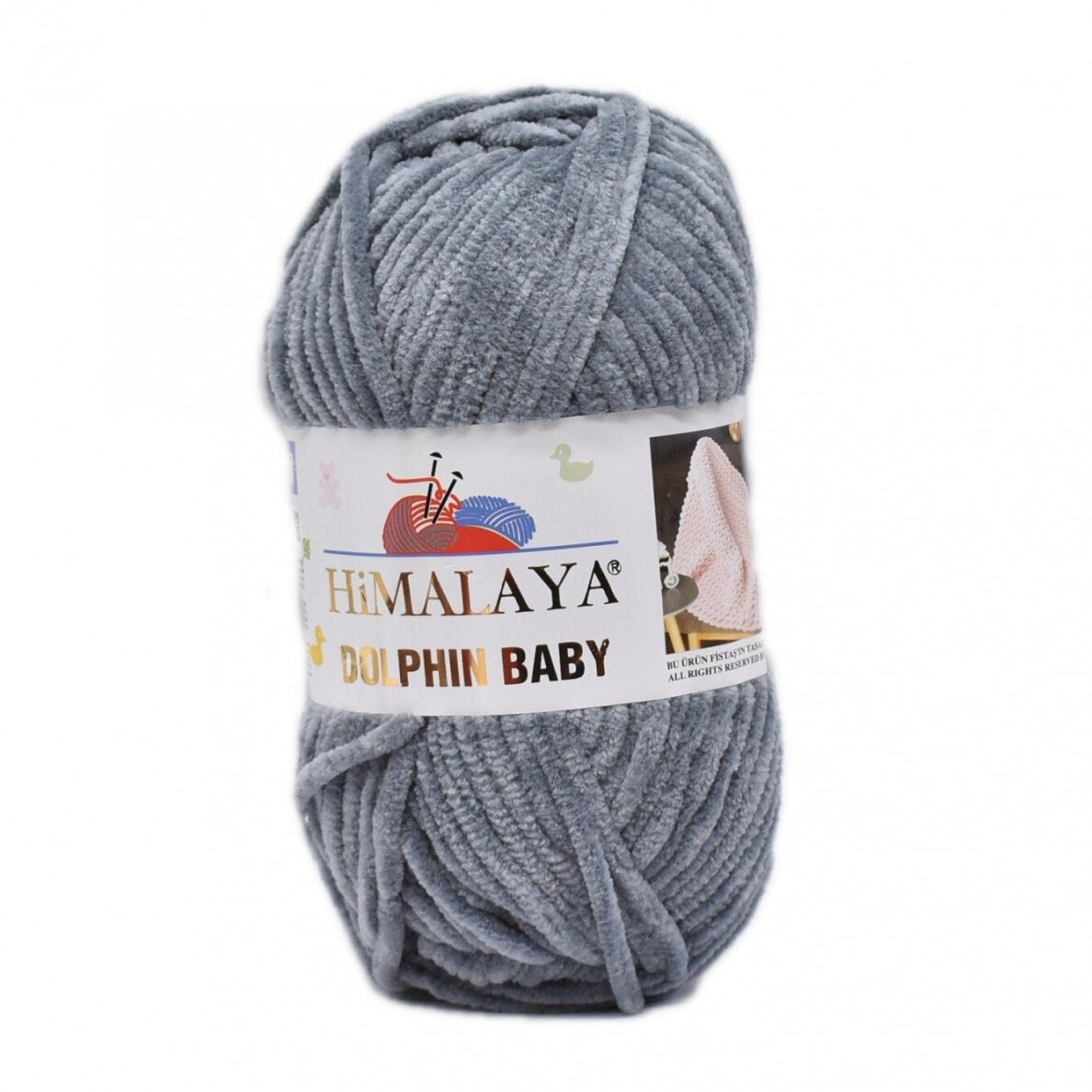 Himalaya Dolphin Baby 80369 Mellangrå – chenillegarn