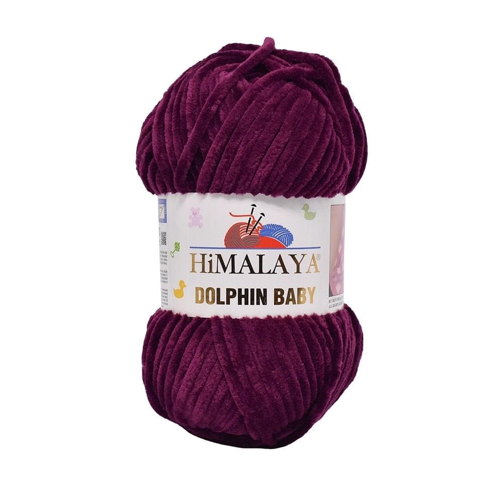 Himalaya Dolphin Baby 80339 Mörkt plommon – chenillegarn